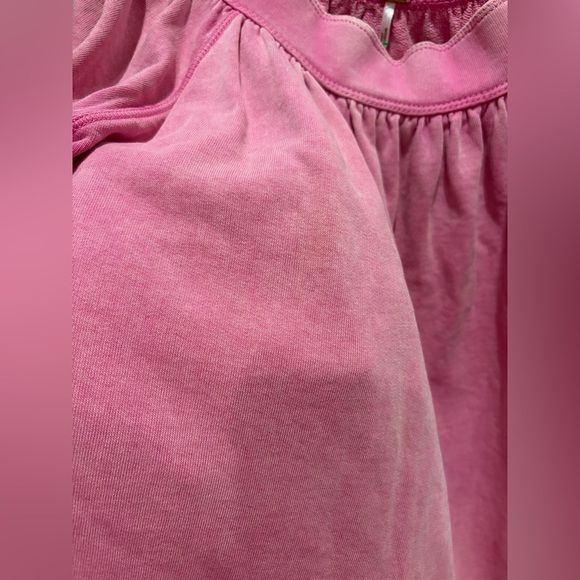 Free People Pink Flowy Off-Shoulder Tunic Top - Picture 5 of 8